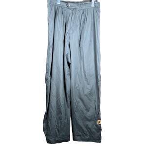 Dryjoys by FootJoys Mens Pants Black Rain Windbreaker Lined Full Side Snap M